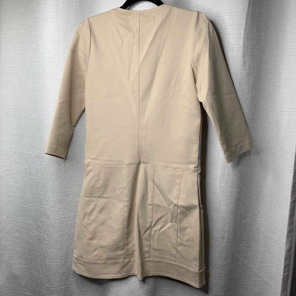 Patrizia‎ Pepe Italy patchwork quiet luxury shift dress size 6 US IT 42 career - Picture 5 of 8